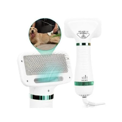 Cepillo Secador para mascotas 2 en 1
