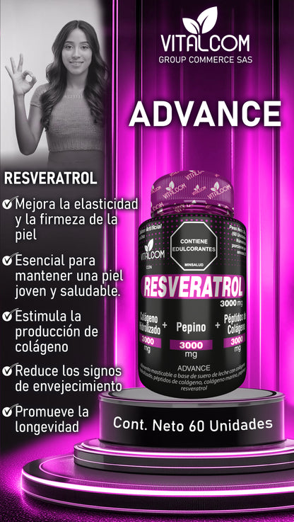 RESVERATROL - REJUVENECE TU PIEL Y TU ENERGÍA ☑