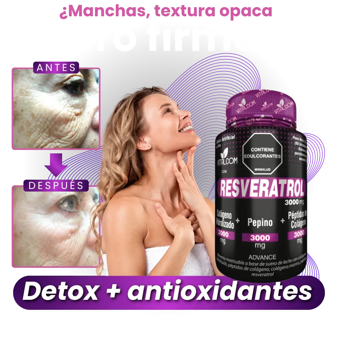 RESVERATROL - REJUVENECE TU PIEL Y TU ENERGÍA ☑