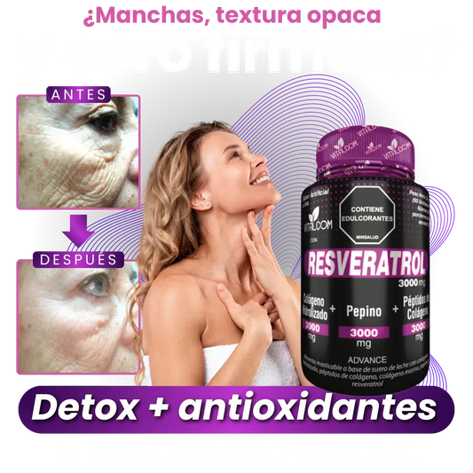 RESVERATROL - REJUVENECE TU PIEL Y TU ENERGÍA ☑